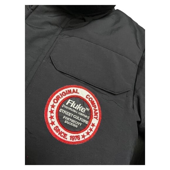FLUKE Luxury Designer Streetwear Winter DOWN FILL Puffer Parka Coat - Small - Picture 3 of 6